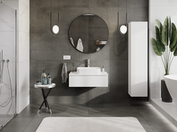 Mexen Orio fürdőszobai mosdószekrény 80 cm, 1 fiók, fehér matt - 91A10-08023-1-BF01