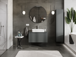 Mexen Orio dulap baie pentru lavoar 90 cm, 1 sertar, grafit mat - 91A10-09047-1-BF66