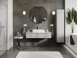 Mexen Orio fürdőszobai szekrény mosdó alá 120 cm, 1 fiók, szürke matt - 91A10-12023-1-BF62