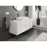 Mexen Orio fürdőszobai szekrény mosdó alá 120 cm, 2 fiók, fehér fényes - 91A10-12047-2-BFF00