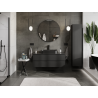 Mexen Orio dulap baie pentru lavoar 120 cm, 2 sertare, negru mat - 91A10-12047-2-BFF71