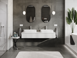 Mexen Orio dulap de baie sub lavoar 160 cm, 1 sertar, alb lucios - 91A10-16023-1-BF00