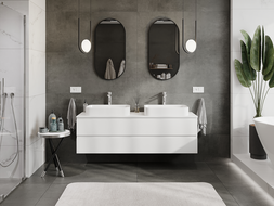 Mexen Orio dulap baie sub chiuvetă 160 cm, 2 sertare, alb mat - 91A10-16047-2-BFF01