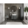 Mexen Rivel dulap baie sub lavoar 70 cm, 1 sertar, canelat, grafit mat - 91A20-07047-1-BF66