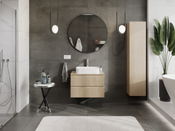 Mexen Rivel dulap baie sub chiuvetă 70 cm, 2 sertare, structurat, stejar - 91A20-07047-2-BFF81