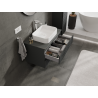 Mexen Rivel dulap baie sub chiuvetă 80 cm, 2 sertare, canelat, grafit mat - 91A20-08047-2-BFF66