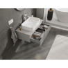Mexen Rivel dulap baie pentru lavoar 90 cm, 1 sertar, canelat, gri mat - 91A20-09023-1-BF62