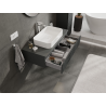 Mexen Rivel dulap baie sub lavoar 100 cm, 1 sertar, canelat, grafit mat - 91A20-10023-1-BF66