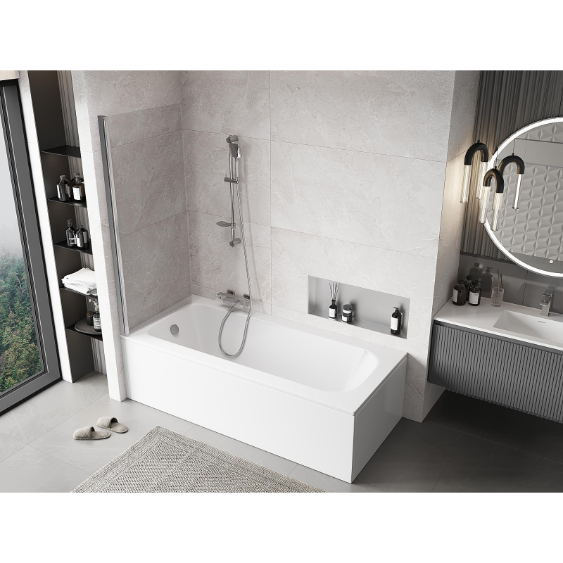 Mexen Mist paravan de duș cu 1 panou 70 x 150 cm, transparent, crom - 8A9-070-001-01-00