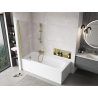 Mexen Mist paravan de baie cu un singur panou 50 x 150 cm, transparent, auriu periat - 8A9-050-001-55-00