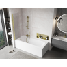 Mexen Mist paravan de baie cu un singur panou 50 x 150 cm, transparent, auriu periat - 8A9-050-001-55-00
