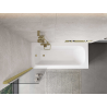 Mexen Mist paravan de baie cu un singur panou 50 x 150 cm, transparent, auriu periat - 8A9-050-001-55-00