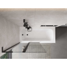 Mexen Mist L paravan de cadă cu 2 canaturi 100 x 150 cm, transparent, negru - 8A9L-100-011-70-00
