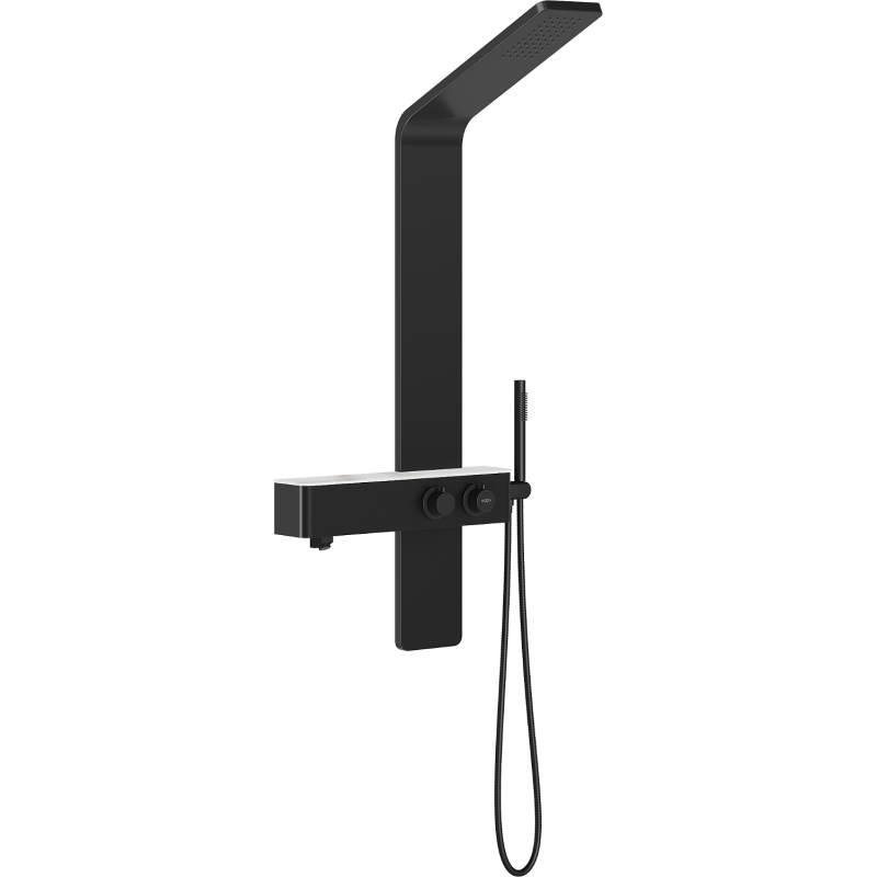 Mexen Sund zuhanypanel, fekete - 7620-02-70