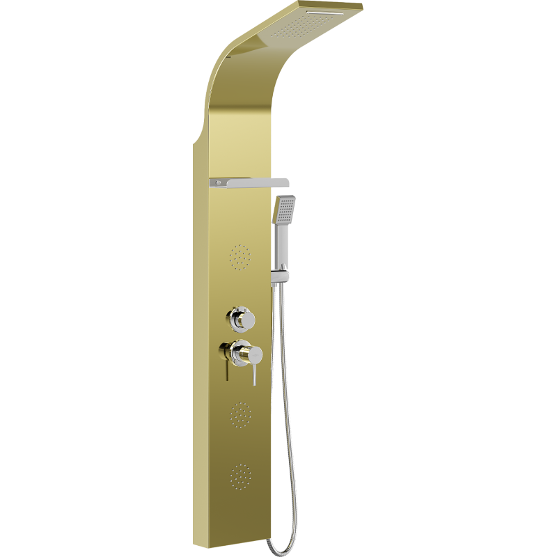 Mexen Borg zuhanypanel, arany - 7615-03-50