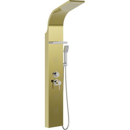 Panou de duș Mexen Borg, auriu - 7615-03-50