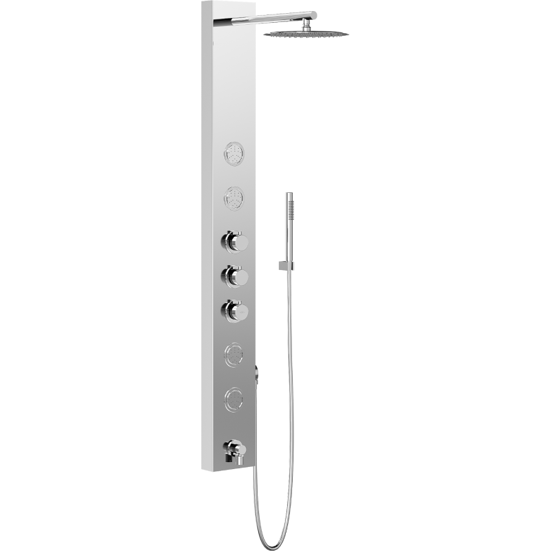 Mexen Ivo panou de duș cu gură de scurgere, crom - 7608-03-00