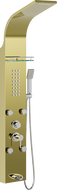 Mexen Adrox zuhany panel kifolyóval, arany - 7613-04-50