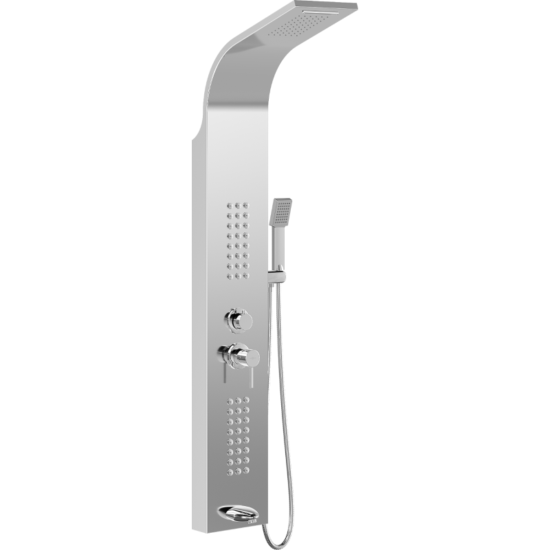 Mexen Ardo zuhanypanel kifolyócsővel, króm - 7617-04-00