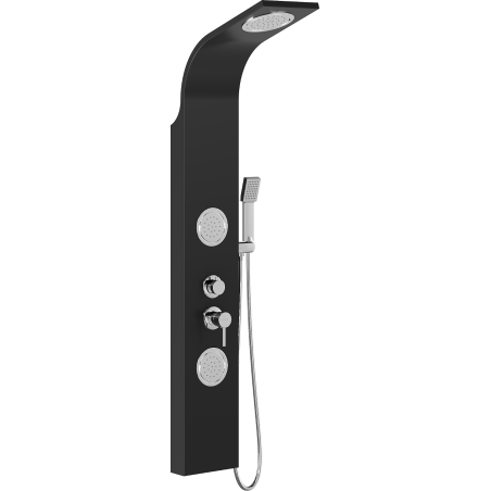 Mexen Gros zuhanypanel, fekete - 7619-03-70