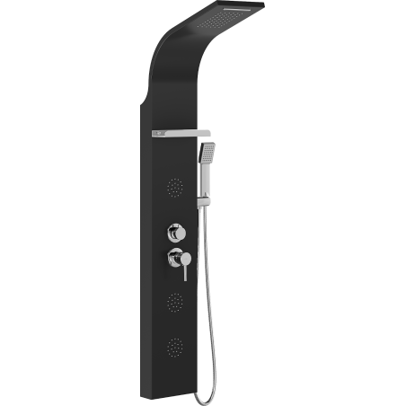 Mexen Borg zuhanypanel, fekete - 7615-03-70