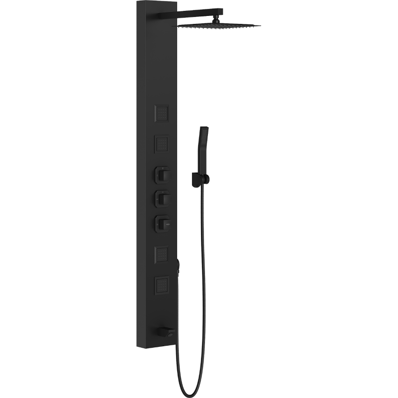 Mexen Orco zuhanypanel, fekete - 7607-03-70
