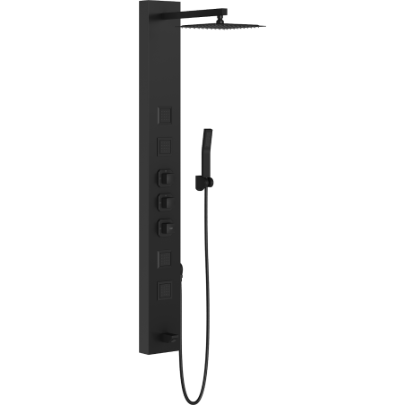 Mexen Orco zuhanypanel, fekete - 7607-03-70