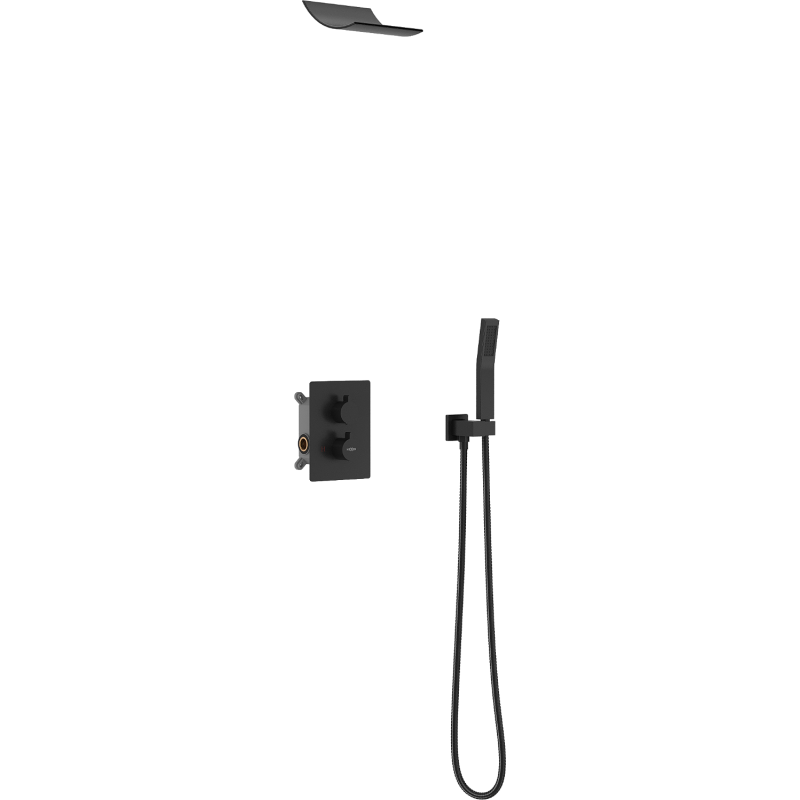 Mexen Salto set de duș încastrat, negru - 7604-02-70