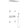 Mexen Soler set de duș încastrat, crom - 7601-04-00
