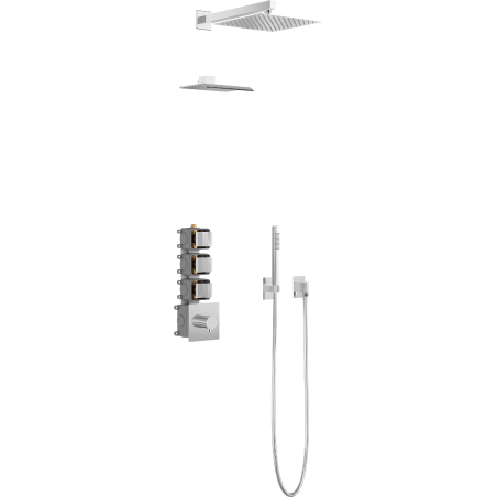 Mexen Boka set de duș îngropat, crom - 7603-03-00