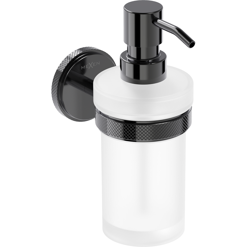 Mexen Gravo distribuitor de săpun, crom negru - 70A93058-73