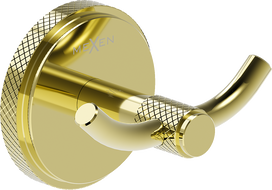 Mexen Gravo cârlig dublu pentru prosop, auriu - 70A93012-50