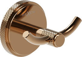 Mexen Gravo cârlig dublu pentru prosop, aur roz - 70A93012-60