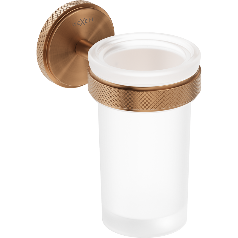 Mexen Gravo pahar pentru periuțe de dinți, cupru periat - 70A93051-65