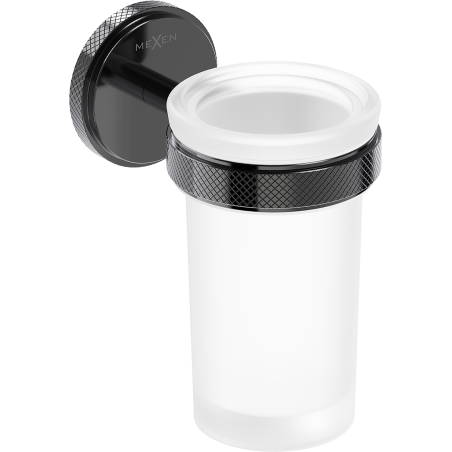 Mexen Gravo fogkefe tartó, fekete króm - 70A93051-73