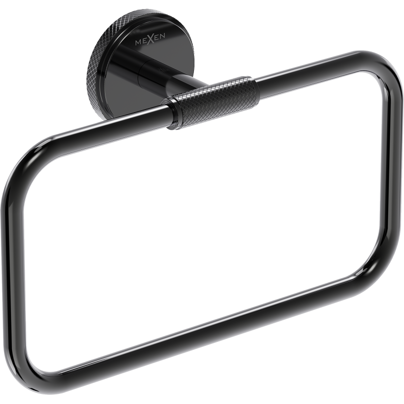 Mexen Gravo cuiere pentru prosop, black chrome - 70A93031-73