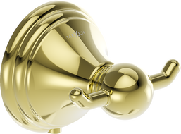 Mexen Lusso kettős törölközőkampó, arany - 70A16812-50