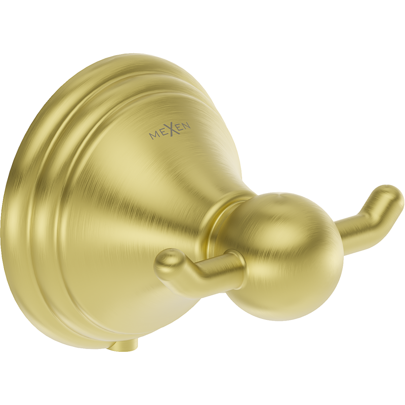 Mexen Lusso cârlig dublu pentru prosop, auriu mat - 70A16812-55