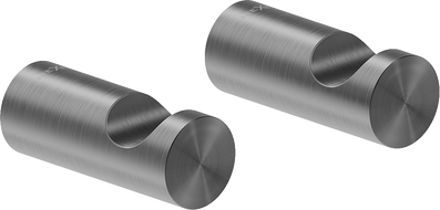 Mexen Loop cârlig prosop (2 buc.), gun gray periat - 70A71010-66