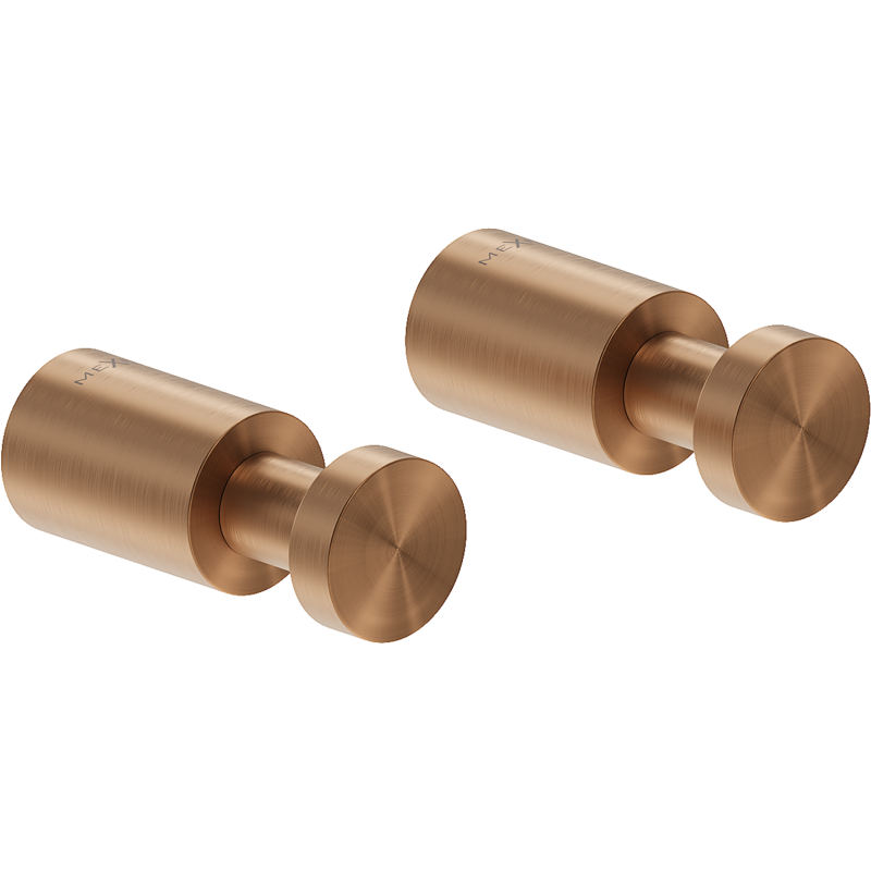 Mexen Loop törölköző akasztó (2 db), csiszolt réz - 70A71011-65
