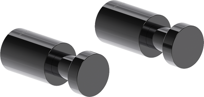 Mexen Loop törölközőakasztó (2 db), fekete króm - 70A71011-73