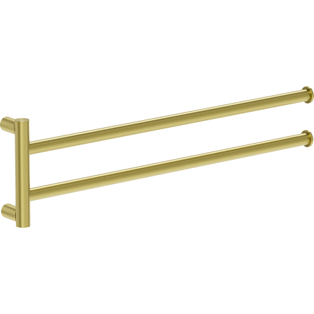 Mexen Loop kettős forgó törölközőtartó, arany kefe - 70A71049-55