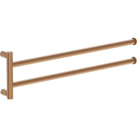 Mexen Loop kettős forgó törölközőtartó, kefe nélküli réz - 70A71049-65