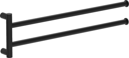 Mexen Loop dupla forgó törölközőtartó, fekete - 70A71049-70