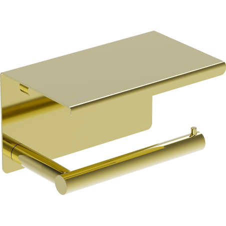 Mexen Loop wc papírtartó polccal, arany - 70A71022-50