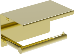 Mexen Loop wc papírtartó polccal, arany - 70A71022-50