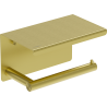 Mexen Loop suport pentru hârtie igienică cu raft, auriu periat - 70A71022-55
