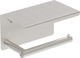 Mexen Loop WC-papírtartó polccal, matt nikkel - 70A71022-97