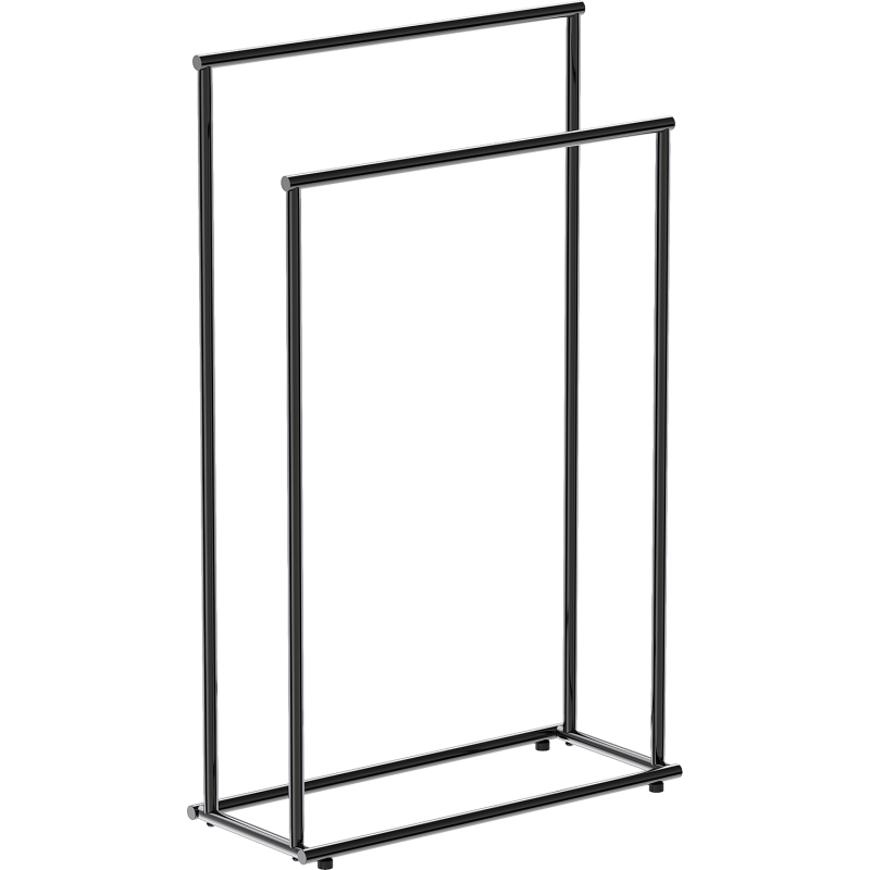 Mexen Loop suport de prosoape pe podea, crom negru - 70A71098-73