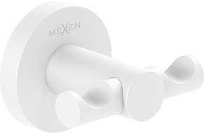 Mexen Ovio cârlig dublu pentru prosop, alb - 70A19512-20
